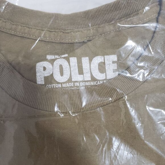 NWT Forever 21 The‎ Police Cropped Graphic Tee in Brown - Size M/L; - Picture 8 of 9